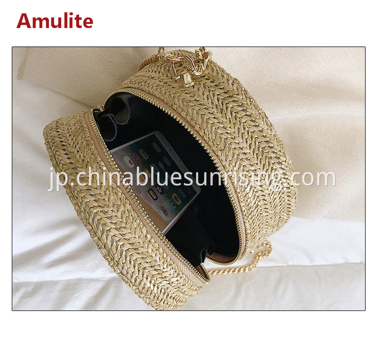 Round Straw Bag